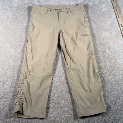 Eddie Bauer Capri Pants Womens 4 Short (30x21) Tan Hiking Outdoor Stretch