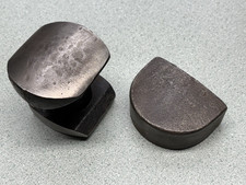 2 Vintage Auto Body Dolly Dollie Hand Anvil Sheet Metal Shaping Working Tool