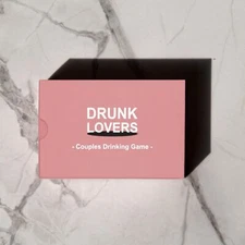 Drunk Lovers  Couple Drinking Game for Date Night 54 Game Cards Couple