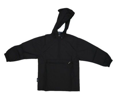 Charles River Apparel Lightweight Pouch Pocket Pullover Jacket Black Youth S