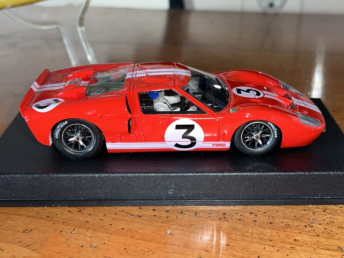 AB463 JOUEF FORD GT ROUGE SLOT CAR CIRCUIT 1/40 Ref 3650 BON ETAT