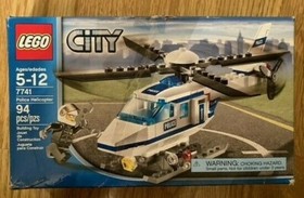 Lego 7741 City Police Helicopter&nbsp;100% complete + ALL MINIFIGS and BOX EUC!!!!!!