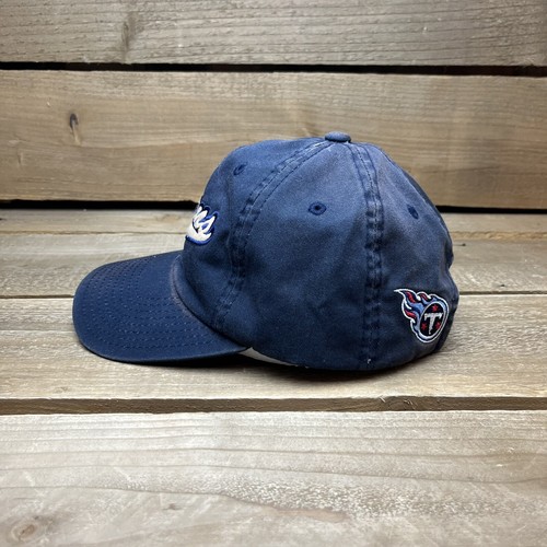 Distressed Tennessee Titans NFL Football Blue Athletic Strapback Hat Cap - Picture 5 of 11