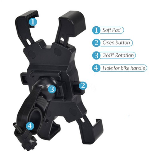 Support téléphone portable accessoires pour moto véhicule électrique vélo scooter - Photo 8 sur 12