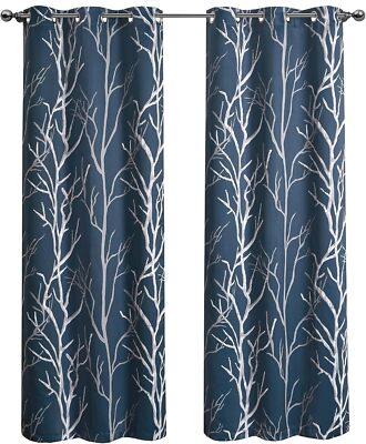 - Window Curtains, Blackout Panels with Grommet Top, Stylish Home Decor (King...