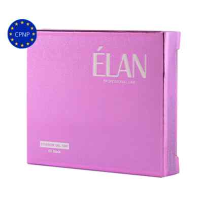 ELAN Set Gel Eyebrow Eyelash Color with Oxidizer 01 Black 2 x 5 g Kit