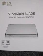 LG DVD Writer 8x External Drive Slot-Loaded Super Multi Blade MAC/PC USB 2.0