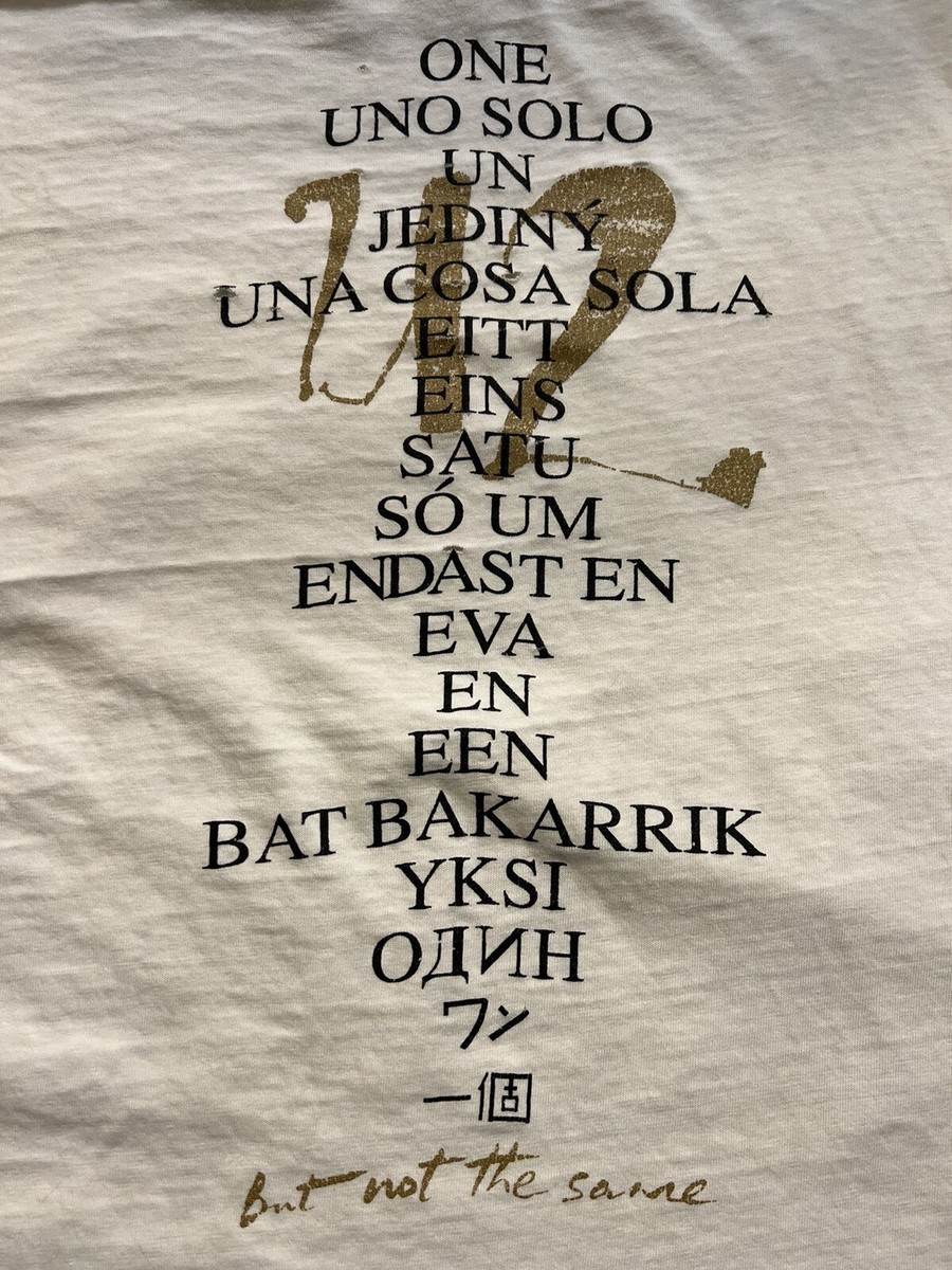U2 RARE VINTAGE T-SHIRT “ONE” 1991 XL | eBay