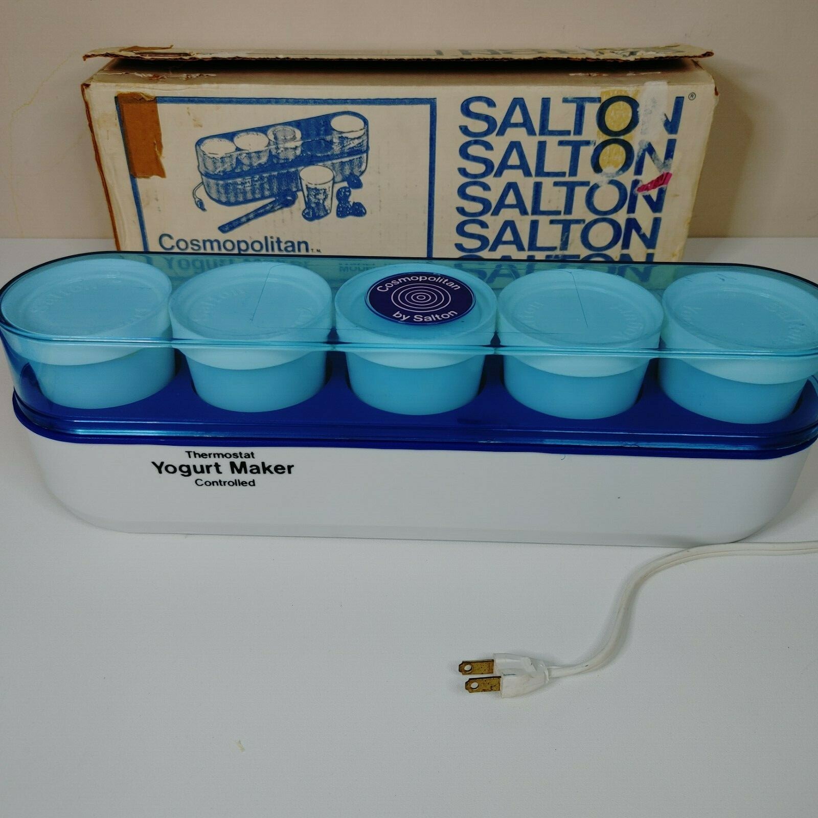 VINTAGE 1975 Salton Cosmopolitan Yogurt Maker YM4 Complete eBay