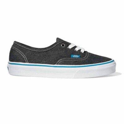 VANS AUTHENTIC DENIM BLACK TRUE WHITE UNISEX SNEAKER (UK 7 EUR 40,5)