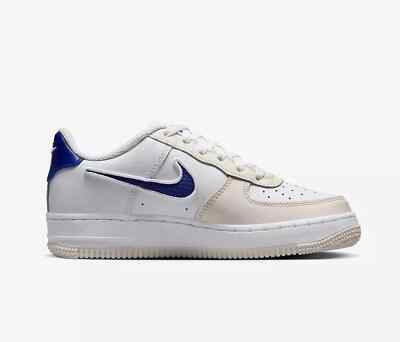 Nike Air Force 1 LV8 (GS) White Deep Royal Blue Red HF5744