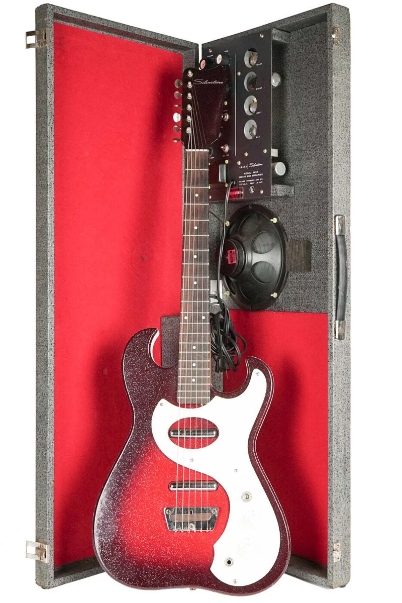 1960s Silvertone 1457 with Amp in Case eBay