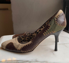 DOLCE & GABBANA Camouflage Suede & Leather pumps