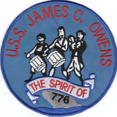 5'' NAVY USS DDG-776 JAMES C OWENS EMBROIDERED PATCH