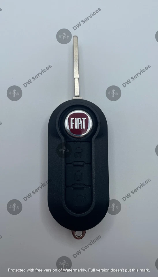¡NUEVO! FIAT 500 Mando a distancia de 3 botones Llavero abatible LTQF12AM433TX Delphi BCM CITY RAM Foto 3 de 4