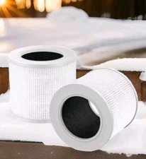 H13 True HEPA Filters for LEVOIT Core Mini Air Purifier  3-in-1 HEPA, High-Effic