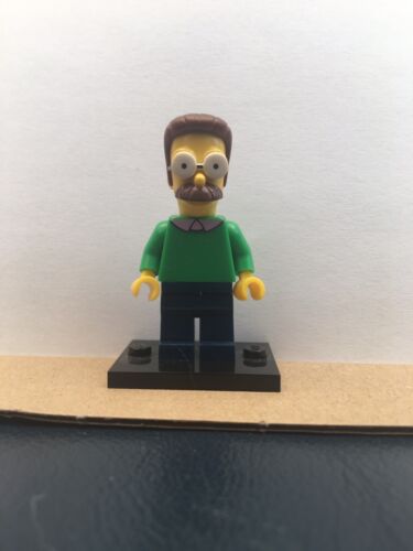 LEGO Simpsons Ned Flanders minifigura con placa base - Imagen 1 de 1