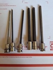 Five Snap On Allen Sockets Sae Plus One Metric