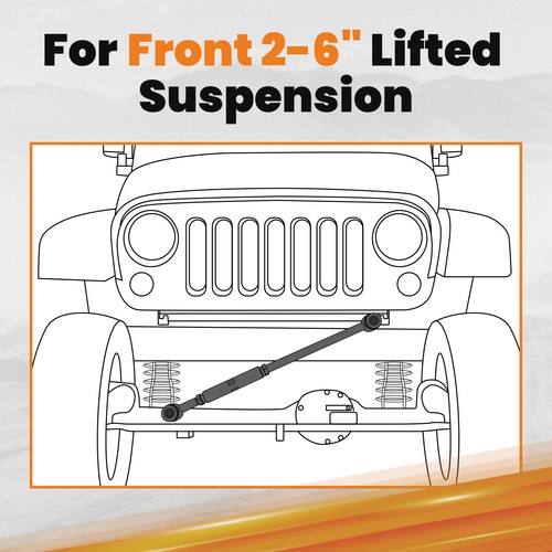 Front Track Bar ADJ For Ford F250 F350 F-350 Super Duty Excursion 99-04 2WD 4WD - Picture 4 of 9
