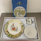 Golden Rabbit Enamelware Beatrix Potter 3 Piece Child Babyware Dinner Set