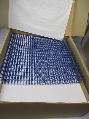 Double-O Wire Bindings Spiral 9/16''-3:1 32 Loops 100PC  BLUE