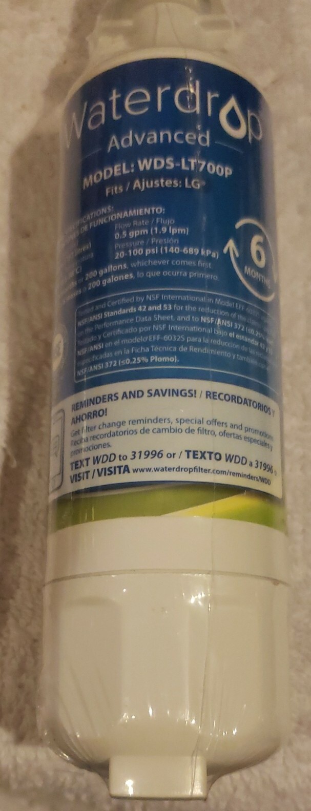 Waterdrop Advanced WDF32 Water Filter for use in LT700P New Sealed eBay