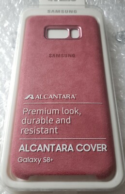 Original Samsung Galaxy S8+ Alcantra Back Case Hülle Pink