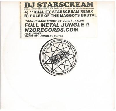 DJ STARSCREAM (Duality Remix / Pulse Of The Maggots Brutal) N2O-060 Black Vinyl