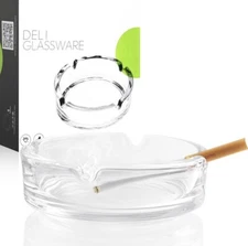 New! Paysky Glass Ashtray Home Office Smoking Cigarette Ash Tray Indoor Outdoor