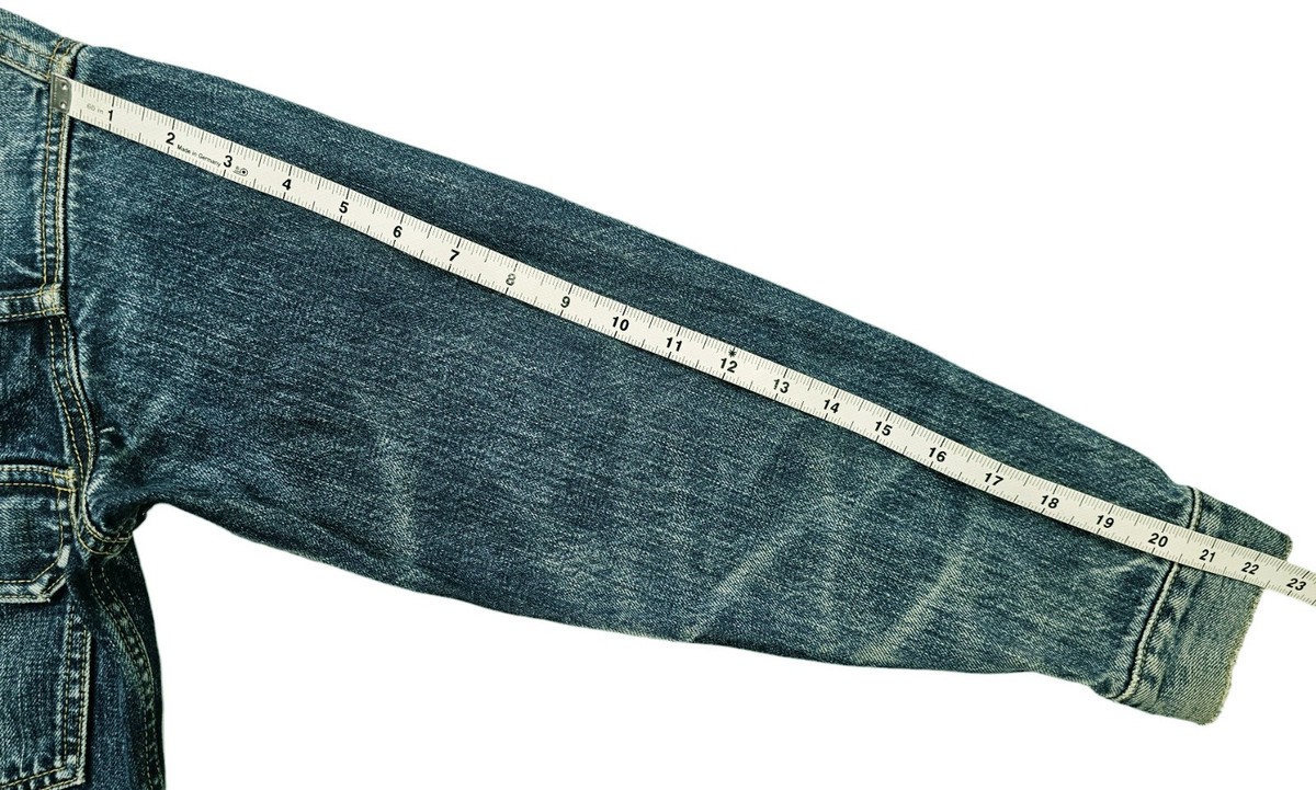 HOT VTG 1950 REPRO Men LEVI'S 71507 BIG E SELVEDGE TRUCKER