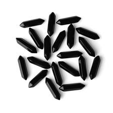 ZHIYUXI Obsidian Crystal Points Healing Stones Black Crystal Gemstones 10 Pcs
