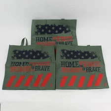3 Home of The Free Because Of The Brave Reusable Shopping Bag Tunnel to Towers