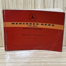Mercedes 300-sc 1956-1957 Fuel Injection Oem Spare Prts List Edition A Vgc