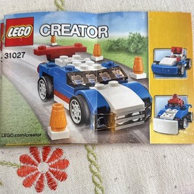 LEGO Blue Racer 31027 Creator 3 in 1 Complete Set Manual 67 Pieces