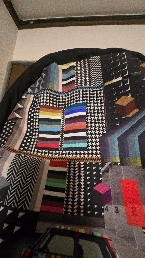 Colorful Geometric Pattern Backpack Backpack - image 5