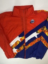 Nike Windrunner Windbreaker Jacket Men s Large Red Blue Colorblock Full Zip