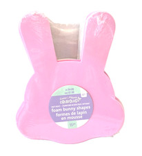 Creatology Easter Foam Bunny Shapes 15 Pieces 8 Pink/7 White 6" Tall 5" Wide NEW