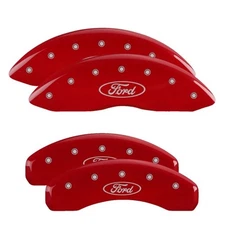 MGP 4 Caliper Covers for Ford Expedition & F-150 2021 – Red Finish with Ford