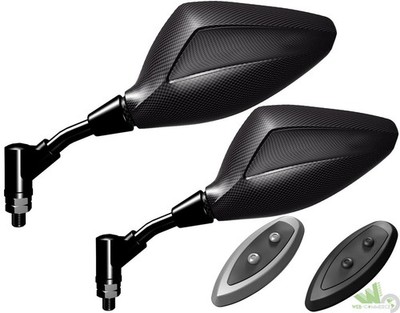 2 SPIEGEL YAMAHA TMAX T-MAX 2001 2002 LENKER CARBON SPIEGEL ZUGELASSEN