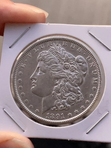 1891-P  Morgan SILVER Dollar AU - Nice Specimen