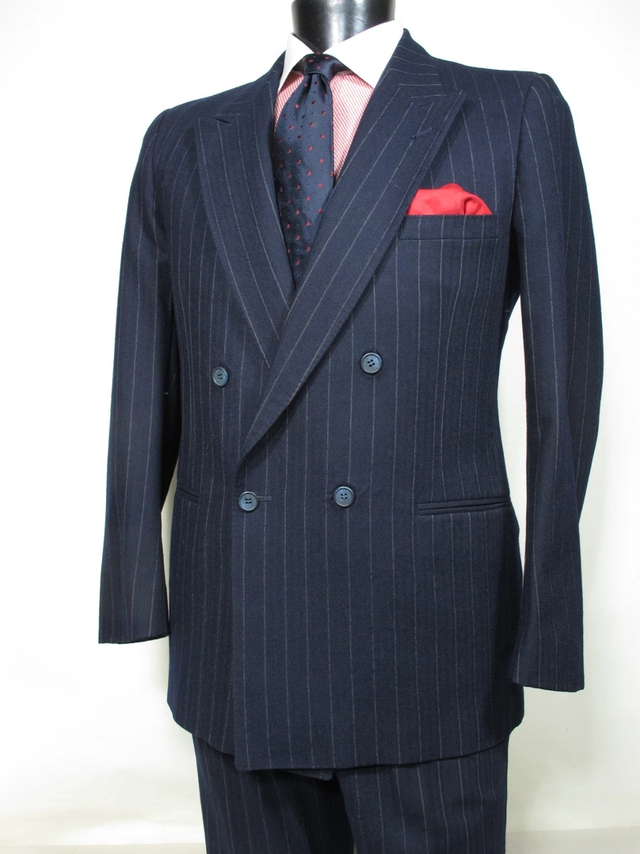 【完売品】FLARE DOUBLE-BREASTED STRIPED SUIT Classic Double-Breasted Striped Suits & Blazers for Men for sale