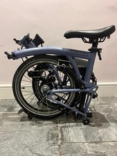 Ocean Blue Brompton C Line 6 Speed 2023 Folding Bike. Serviced, with accessories