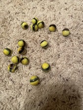 Vintage Group or Lot of 14 Marble King Bumblebee Marbles