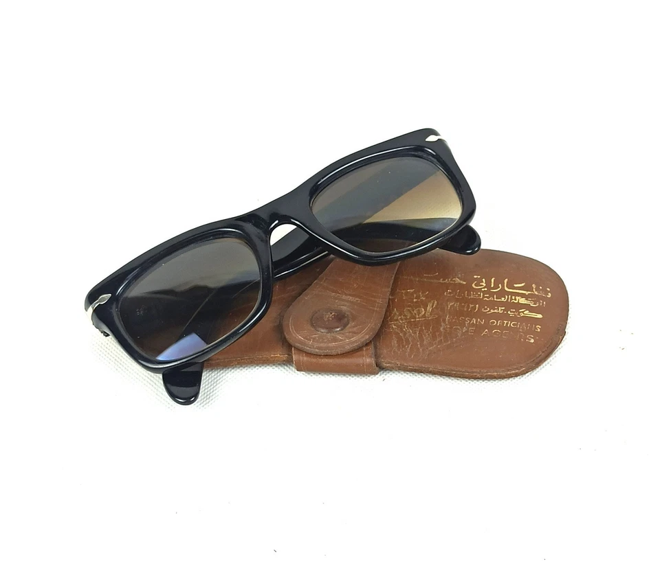 VINTAGE ICONIC EVERYDAY PERSOL MEFLECTO RATTI SUNGLASSES 1960s SIZE 48-18 140 MM - Image 3 of 4