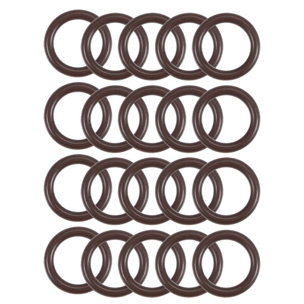 20 Fluorkautschuk O-Ringe 10.5Mm OD 7.5Mm ID 1.5Mm Breite Metrisch FKM Dichtung-image