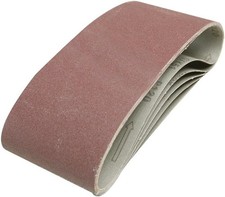 Silverline Sanding Belts 40 Grit Coarse, 100mm x 610mm Pack of 5 (730880)