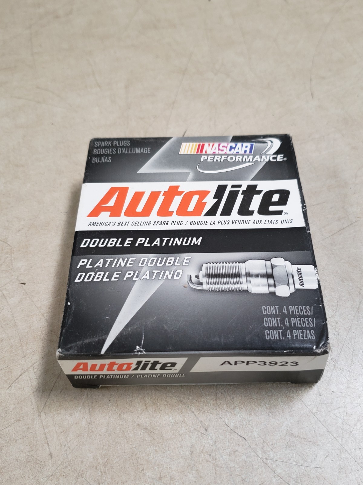 4 Pack Autolite APP3923 Double Platinum Spark Plugs