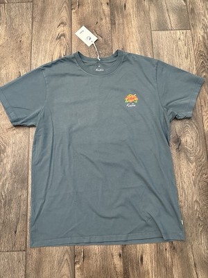 Katin 100% Organic Cotton Feeling Fine All The Time T-Shirt Men s Size M  Blue 