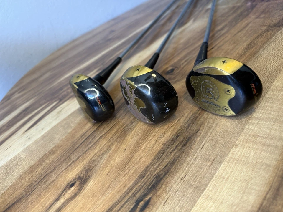 H&B Powerbilt CITATION (by 3-4-5) 3Pc Persimmon Wood Set RH ~ C Flex Steel Shaft - Image 2 of 4