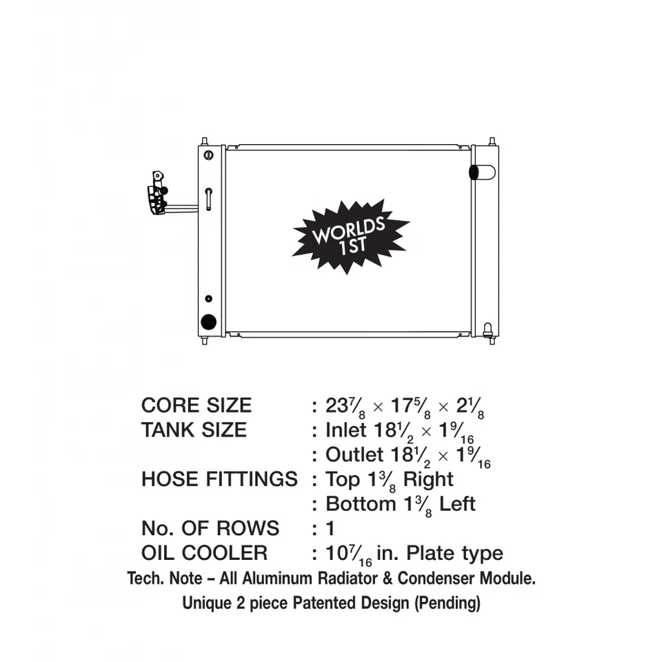 CSF For Nissan 370Z 2009 2010 2011 2012 2013 A/T Radiator Foto 2 de 4